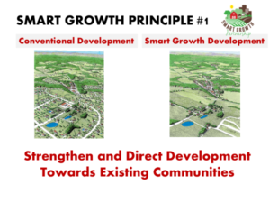 Smart Growth Principle #1: Strengthen and direct development towards existing communities.