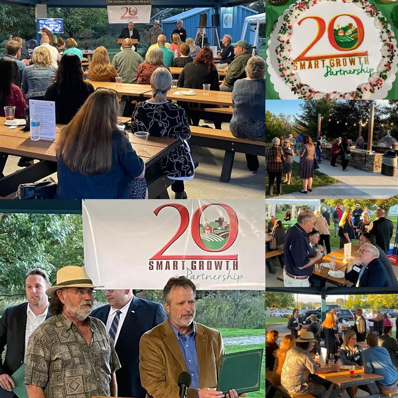 Collage of photos from the Smart Growth 20th anniversary event